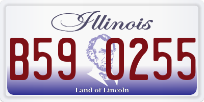 IL license plate B590255