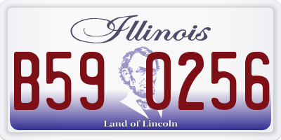 IL license plate B590256