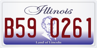 IL license plate B590261