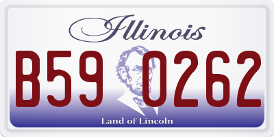 IL license plate B590262
