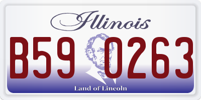 IL license plate B590263