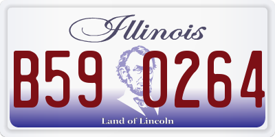 IL license plate B590264