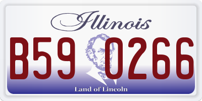 IL license plate B590266