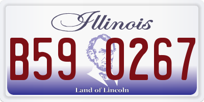 IL license plate B590267