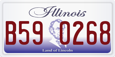IL license plate B590268