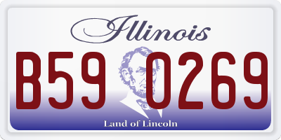 IL license plate B590269