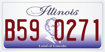 IL license plate B590271