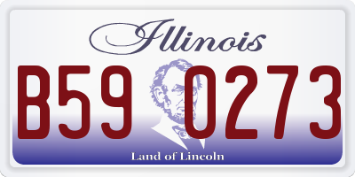 IL license plate B590273