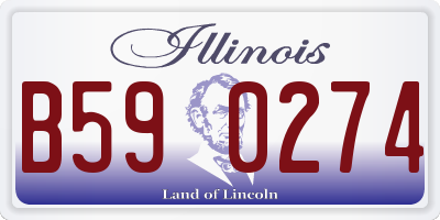 IL license plate B590274
