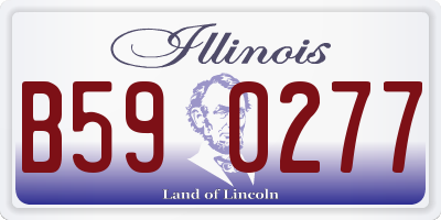 IL license plate B590277