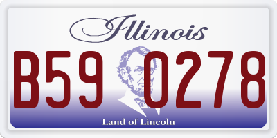 IL license plate B590278