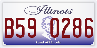 IL license plate B590286