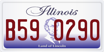 IL license plate B590290