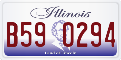 IL license plate B590294