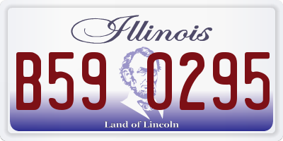 IL license plate B590295
