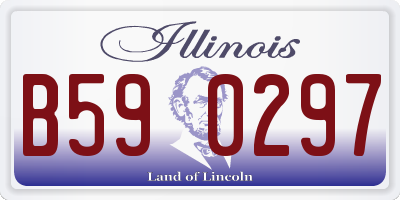 IL license plate B590297