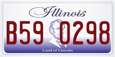 IL license plate B590298
