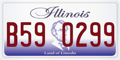 IL license plate B590299