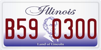 IL license plate B590300