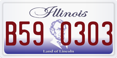 IL license plate B590303