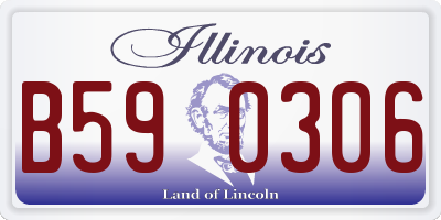 IL license plate B590306