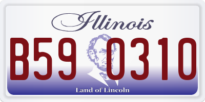 IL license plate B590310