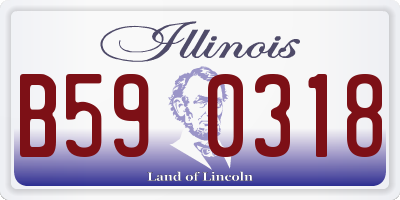 IL license plate B590318