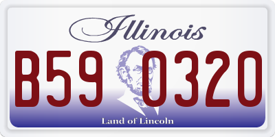 IL license plate B590320
