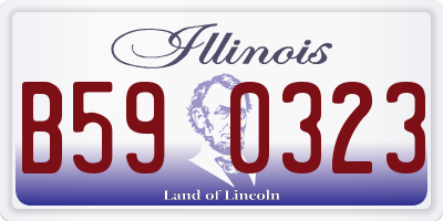 IL license plate B590323