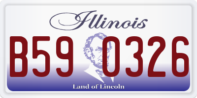 IL license plate B590326
