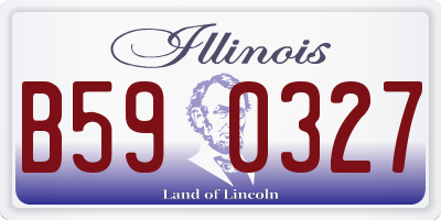 IL license plate B590327