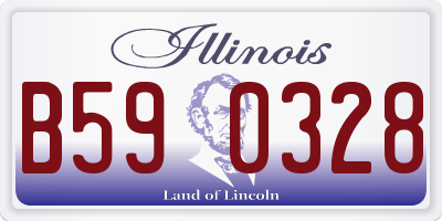 IL license plate B590328