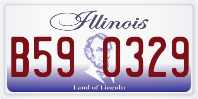 IL license plate B590329