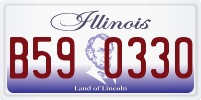 IL license plate B590330
