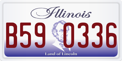 IL license plate B590336