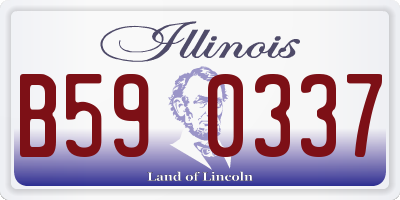 IL license plate B590337