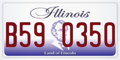 IL license plate B590350