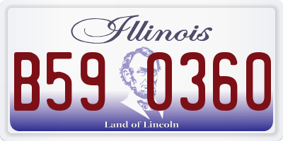IL license plate B590360