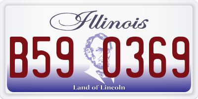 IL license plate B590369