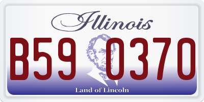 IL license plate B590370
