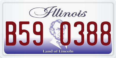 IL license plate B590388