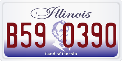 IL license plate B590390