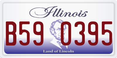 IL license plate B590395