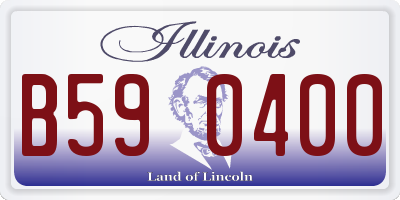 IL license plate B590400