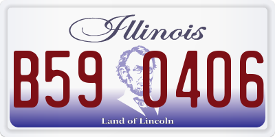 IL license plate B590406