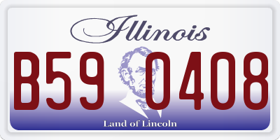 IL license plate B590408