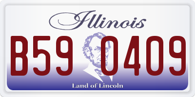 IL license plate B590409