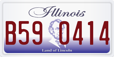 IL license plate B590414