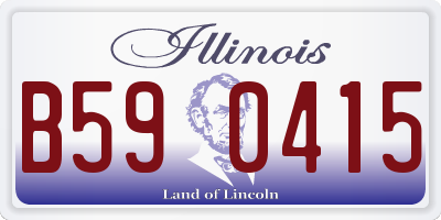 IL license plate B590415