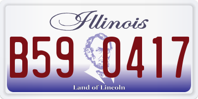 IL license plate B590417